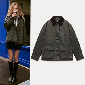 Zara Women's Olive Green Jacket